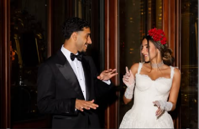 Man City star Omar Marmoush shares stunning wedding photos