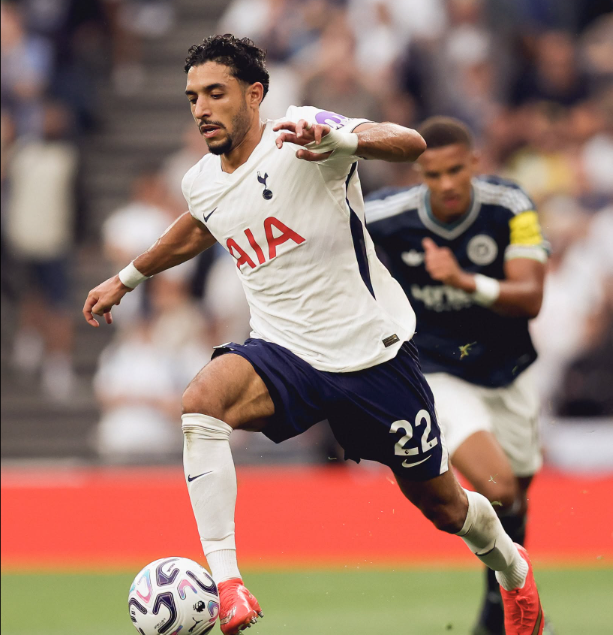 New Tottenham Hotspur signing Omar Marmoush in action against Newcastle United on Saturday, August 29, 2026 at the Tottenham Hotspur Stadium. PHOTO/https://www.facebook.com/TottenhamHotspur/photos