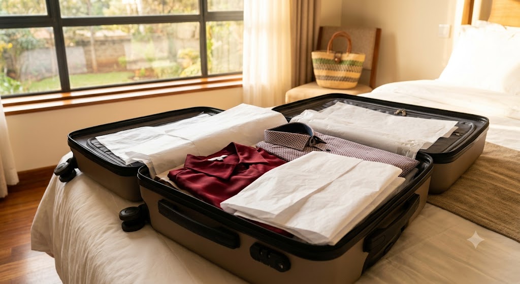 How to pack delicate clothes while travelling without creasing