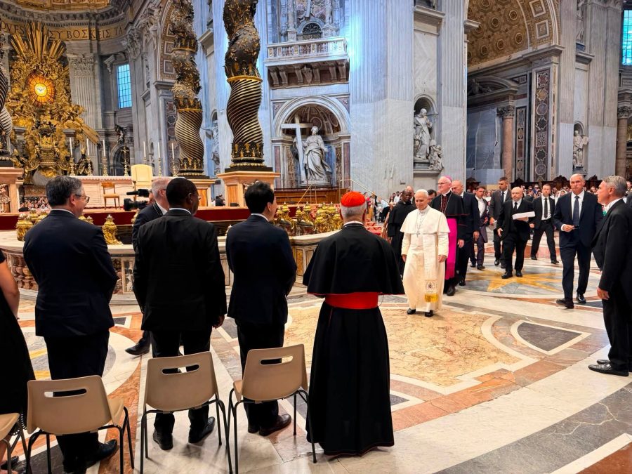 Moses Wetangula attending Papal audience at the Vatican. PHOTO/https://www.facebook.com/SpeakerMosesMasikaWetangula