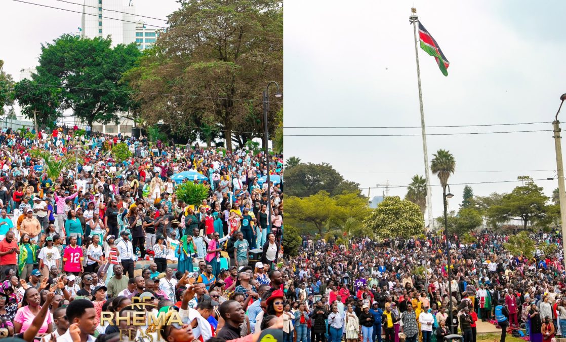 Christians during the 2025 Rhema Feast at Uhuru partk. PHOTO/https://www.facebook.com/profile.php?id=100090589012887