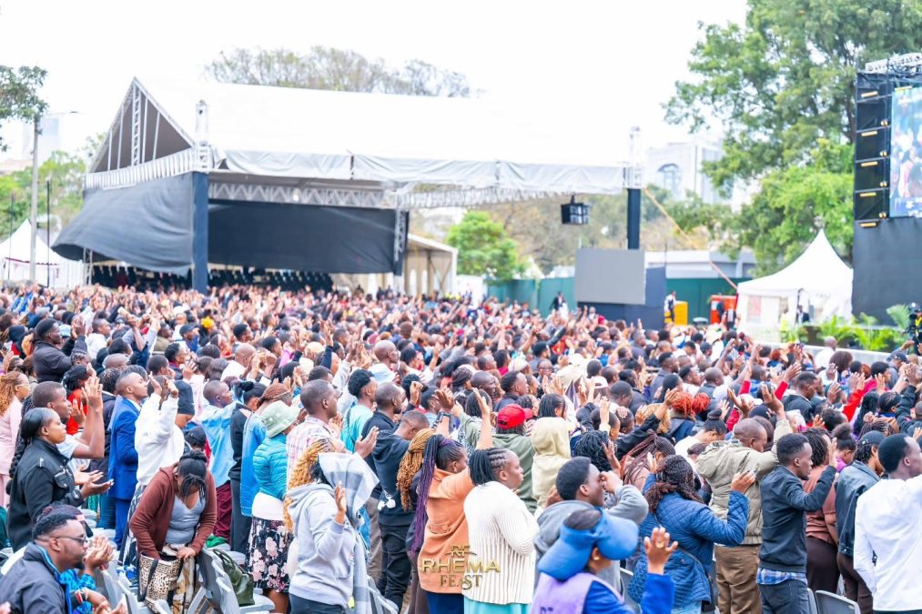 Christians during the 2026 Rhema Feast at Uhuru park. PHOTO/https://www.facebook.com/profile.php?id=100090589012887