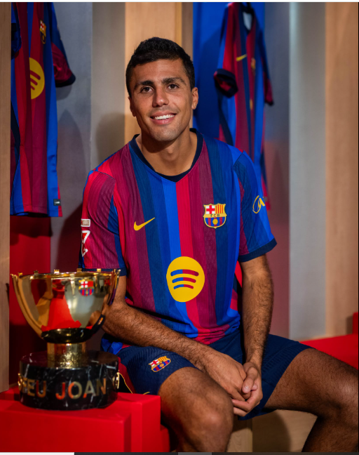 New Barcelona midfielder Rodri. PHOTO/https://www.facebook.com/fcbarcelona/photos