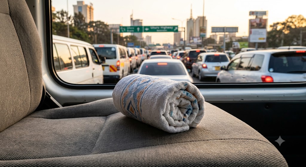 How a simple rolled towel can end your lower back pain in traffic