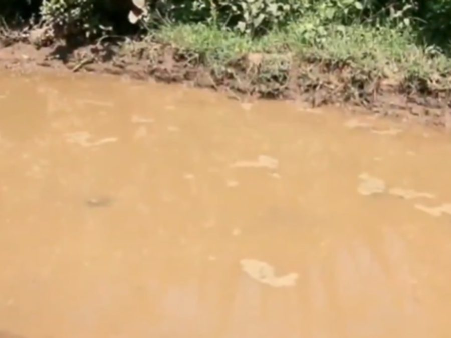 A section of poor road in Kejiriet in Soin Ward