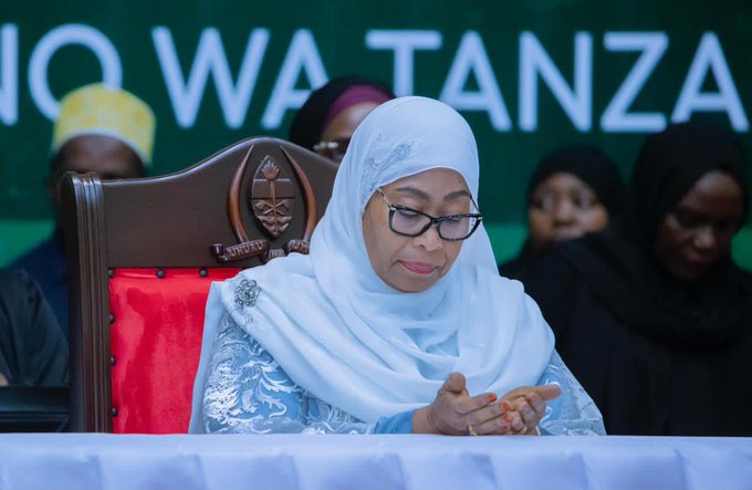 Tanzanian President Samia Suluhu Hassan
