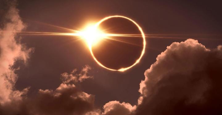 A rare sunset total solar eclipse will occur for millions of people on Wednesday