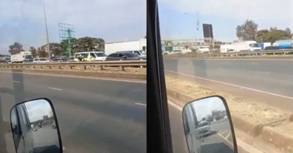 Massive traffic builds up on Thika Road after truck breaks down near Bluepost