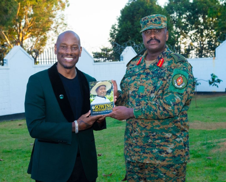 Muhoozi asks actor Tyrese Gibson to bring more Black Americans to Uganda