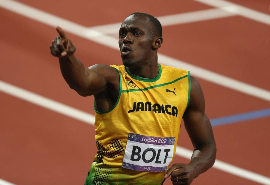 Retired Jamaican sprinter Usain Bolt races to win a previous contest. PHOTO/https://www.facebook.com/usainbolt/photos