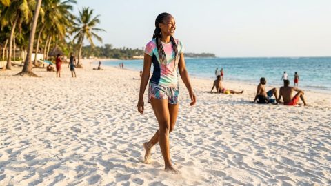 How walking on beach sand burns more calories than a tarmac stroll