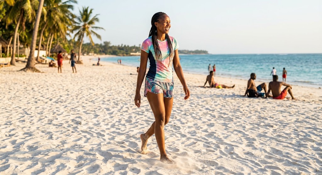 How walking on beach sand burns more calories than a tarmac stroll