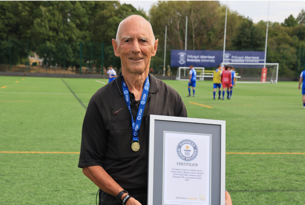 World's longest-serving referee honoured for 63 seasons and 5,000+ matches