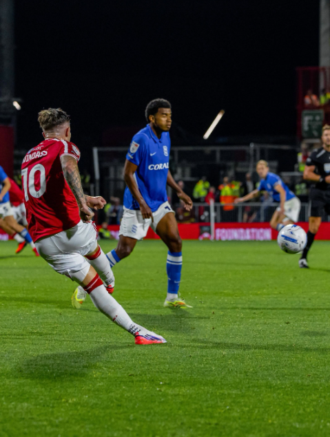A championship action between Wrexham and Birmingham City on Friday, August 28, 2026. PHOTO/https://www.facebook.com/wrexhamfootballclub/photos