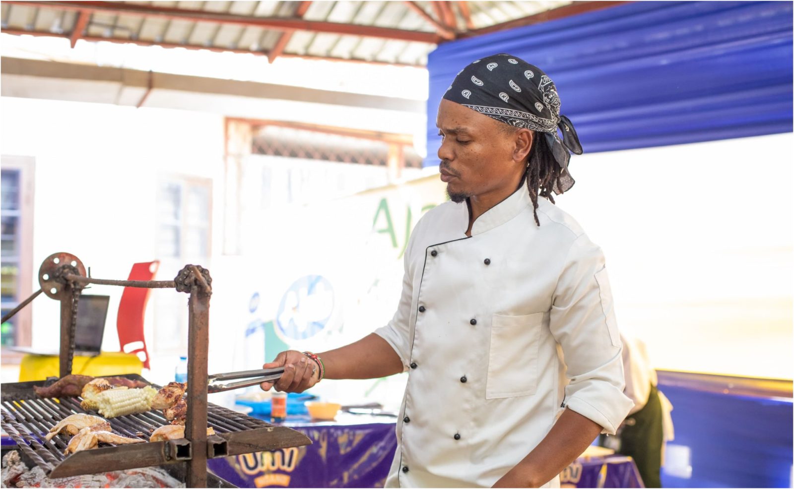 Mombasa chef Yusuf Garani kicks off 130-hour Guinness World Record barbecue attempt