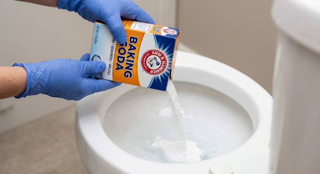 Sprinkling baking soda around the toilet: Why it is recommended