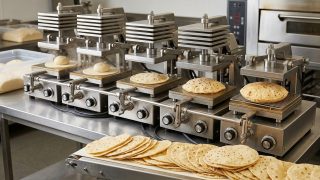 Chapati-making machine: How many pieces can it make in one hour?