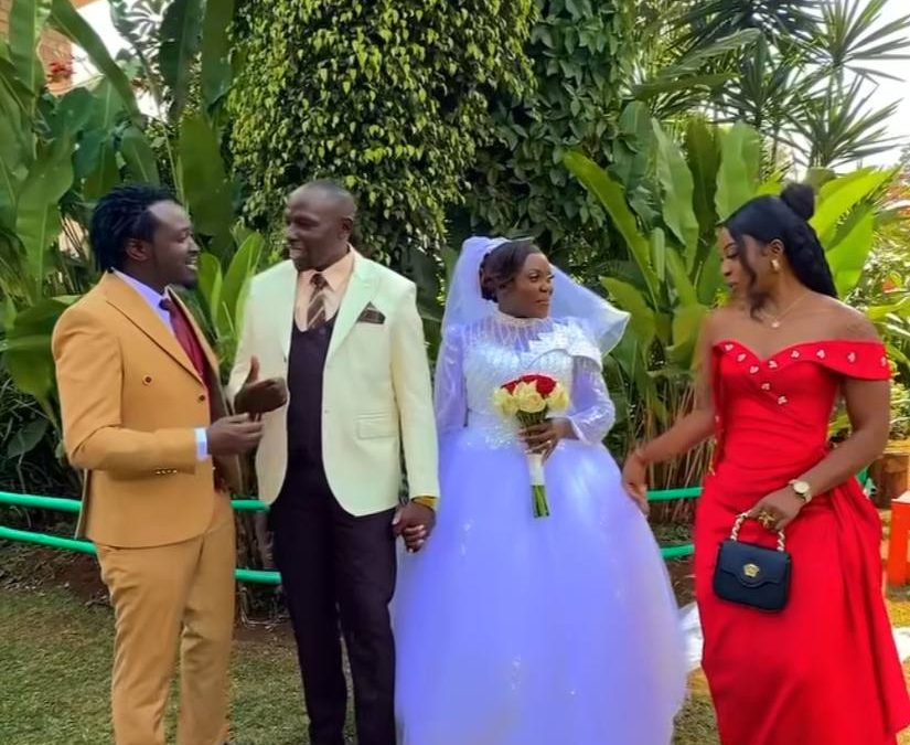 Diana Bahati overjoyed as their long-serving pastor marries in beautiful church wedding