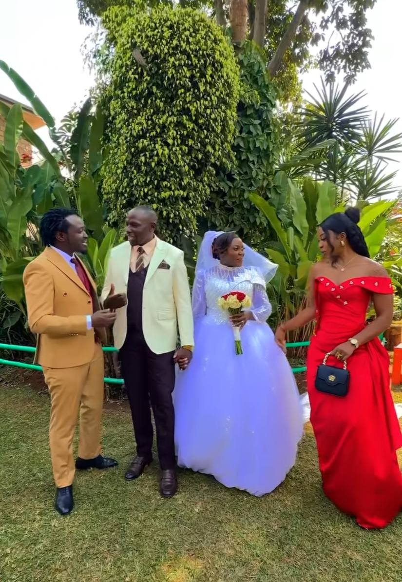 Diana Bahati overjoyed as their long-serving pastor marries in beautiful church wedding