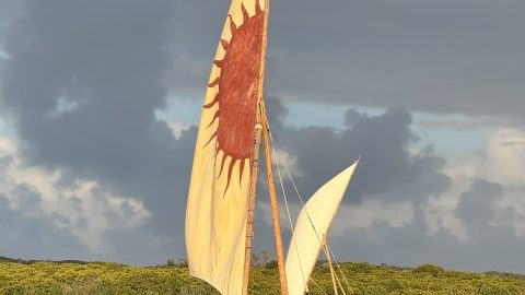 Tourists riding on a dhow in Lamu. PHOTO/https://x.com/DonCorleANN/X.