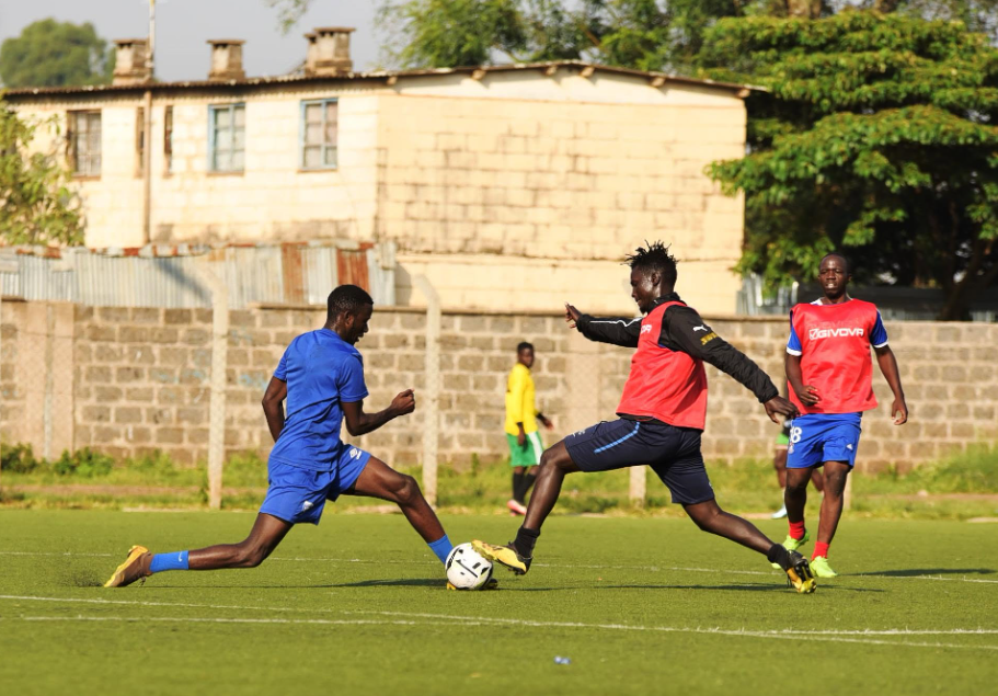 Former Kenyan Premier League champions training at Camp Toyoyo in January 2020. PHOTO/https://www.facebook.com/afcleopardssc