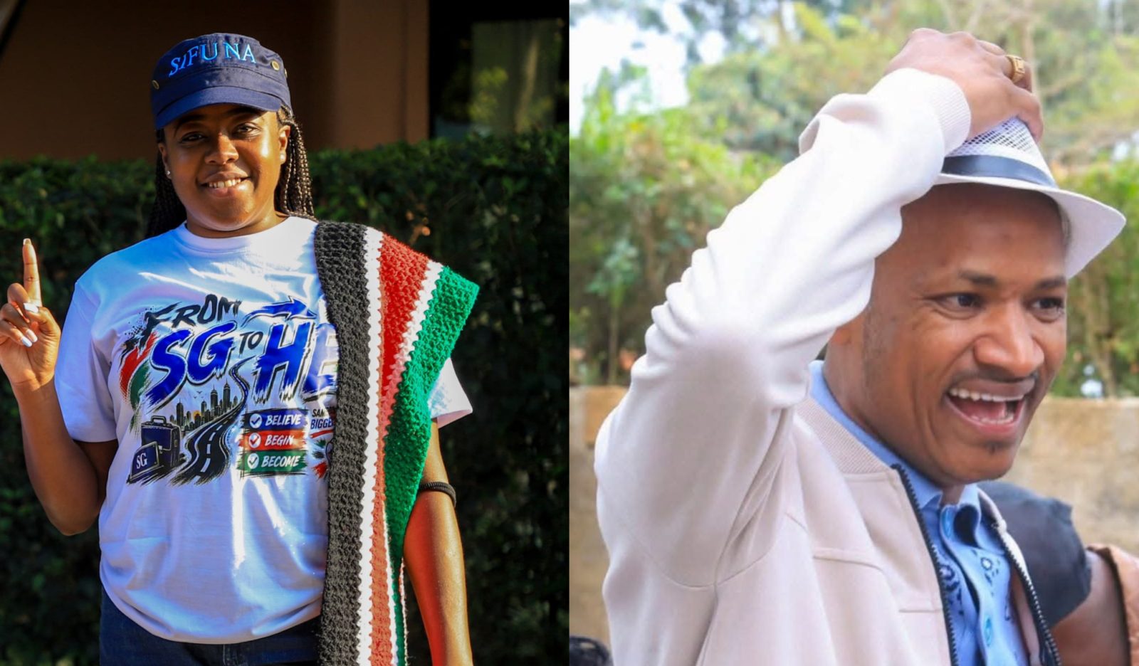 Abbie Zuena showers Babu Owino with praise, calls him mentor and friend