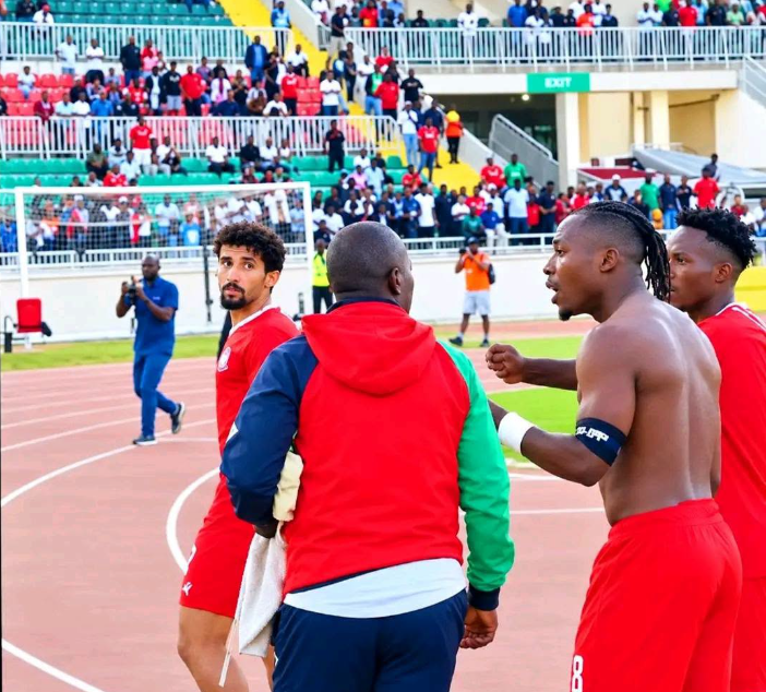 Why Abud Omar was involved in heated exchange with Harambee Stars kit manager in Eritrea draw
