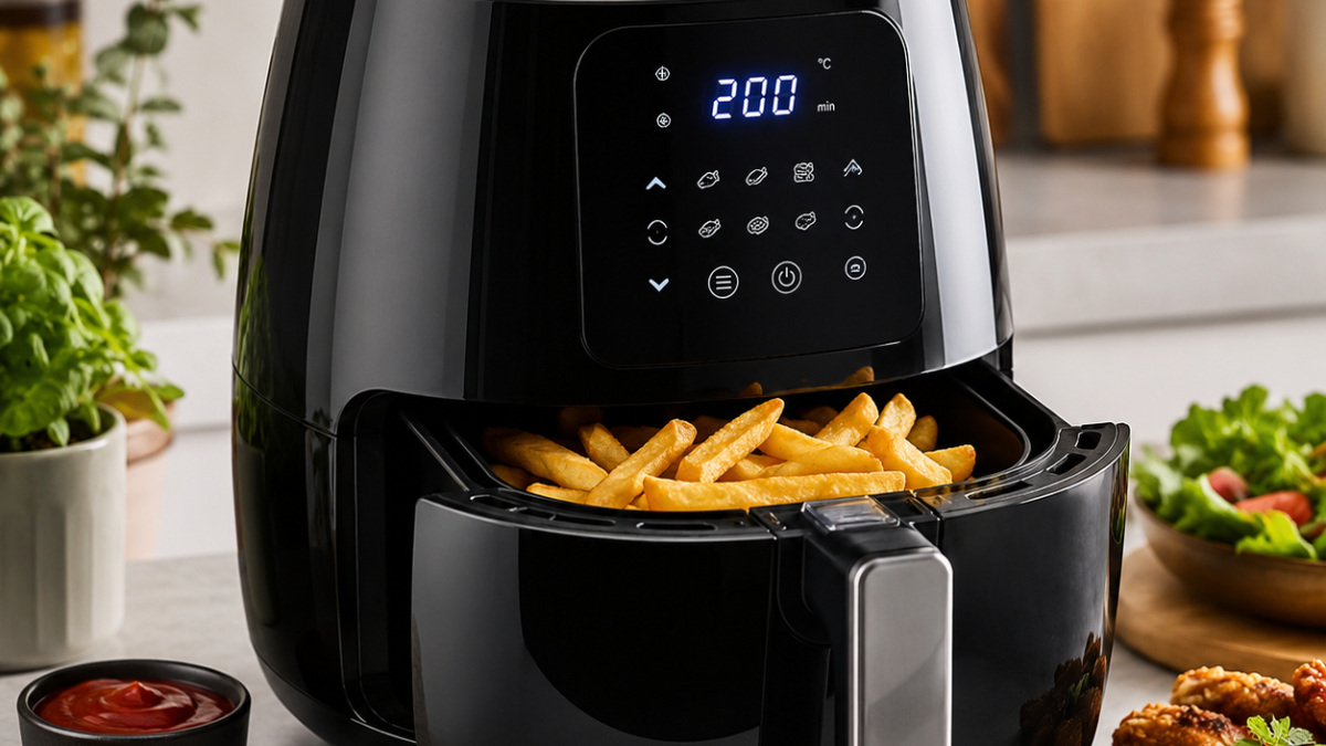 An air fryer used to make fries.