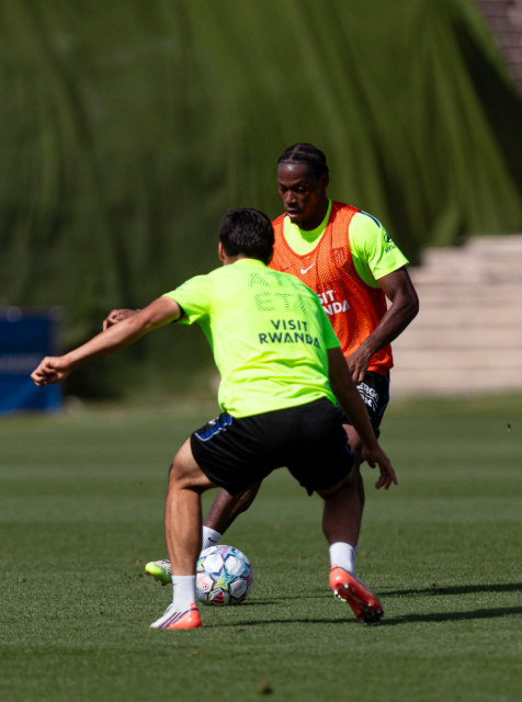 Atletico Madrid players in training ahead of Liverpool's UEFA Champions League encounter on Wednesday, September 9, 2026 at Anfield. PHOTO/https://www.facebook.com/AtleticodeMadrid/photos