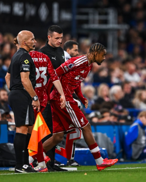 Bradley Barcola made his Liverpool debut on Friday, September 4, 2026 against Ipswich at Portman Road. PHOTO/https://www.facebook.com/LiverpoolFC/photos