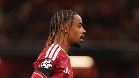 Liverpool's Bradley Barcola in a UEFA Champions League action against Atletico Madrid at Anfield on Wednesday, September 9, 2026. PHOTO/https://www.liverpoolfc.com/