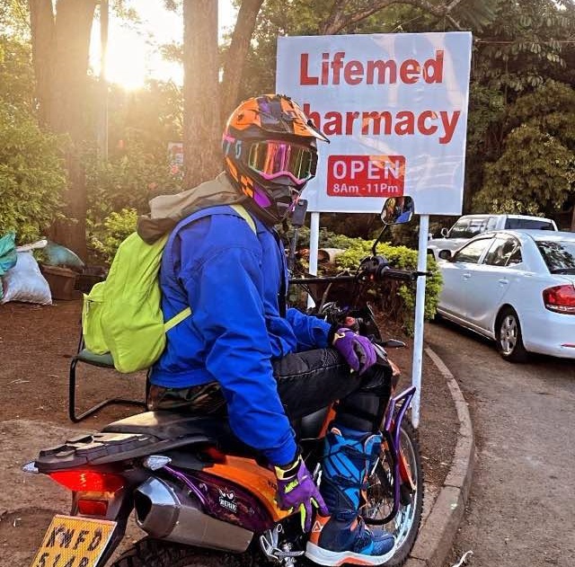 Biker Nairobi. PHOTO/facebook.com/profile.php?id=61564082043830