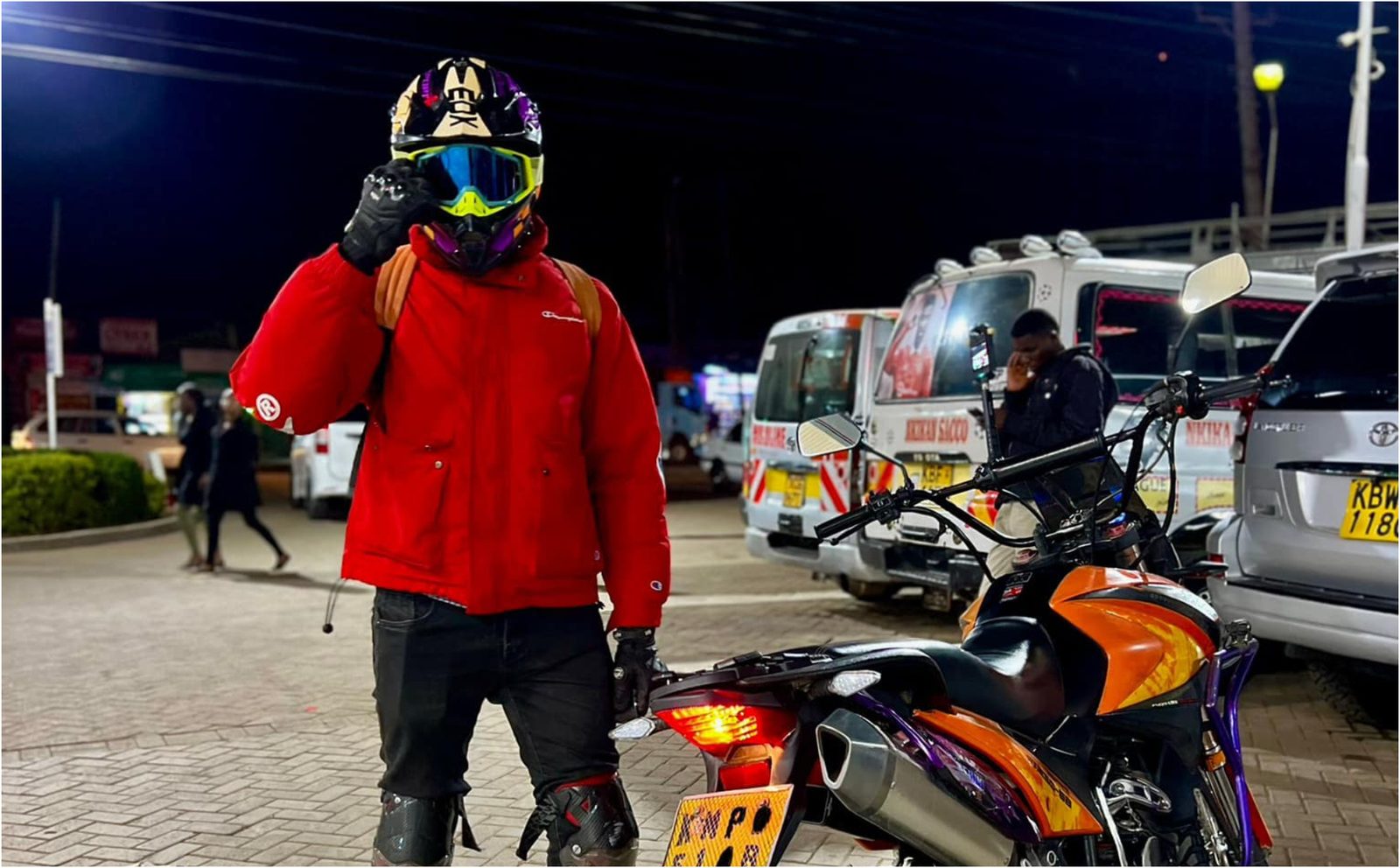  Biker Nairobi. PHOTO/https://www.facebook.com/profile.php?id=61564082043830