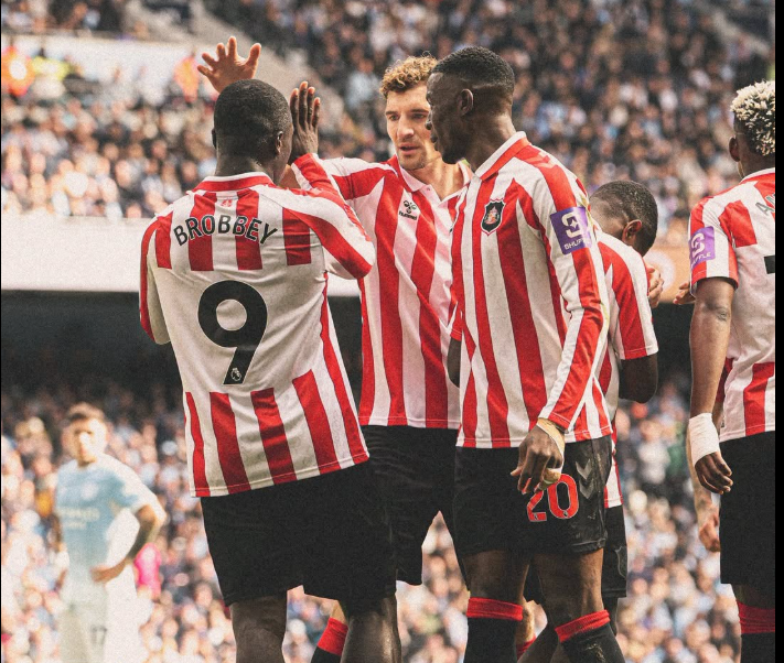 Brian Brobbey nets a hat trick as Sunderland loses to Manchester City. PHOTO/https://www.facebook.com/sunderlandafc