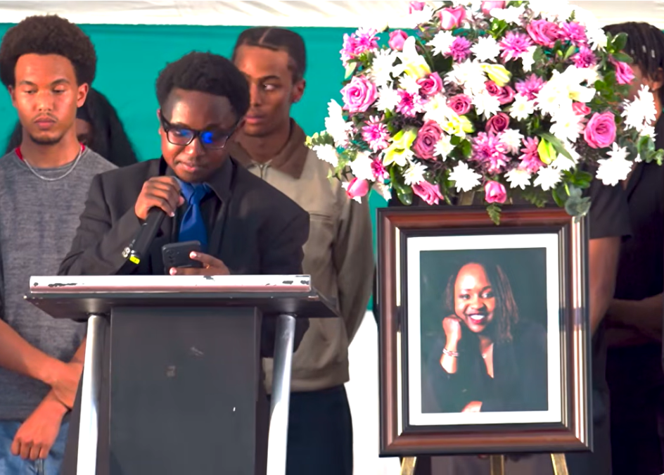 The late Rosemary Chemutai Kimwatu's eldest son Charles