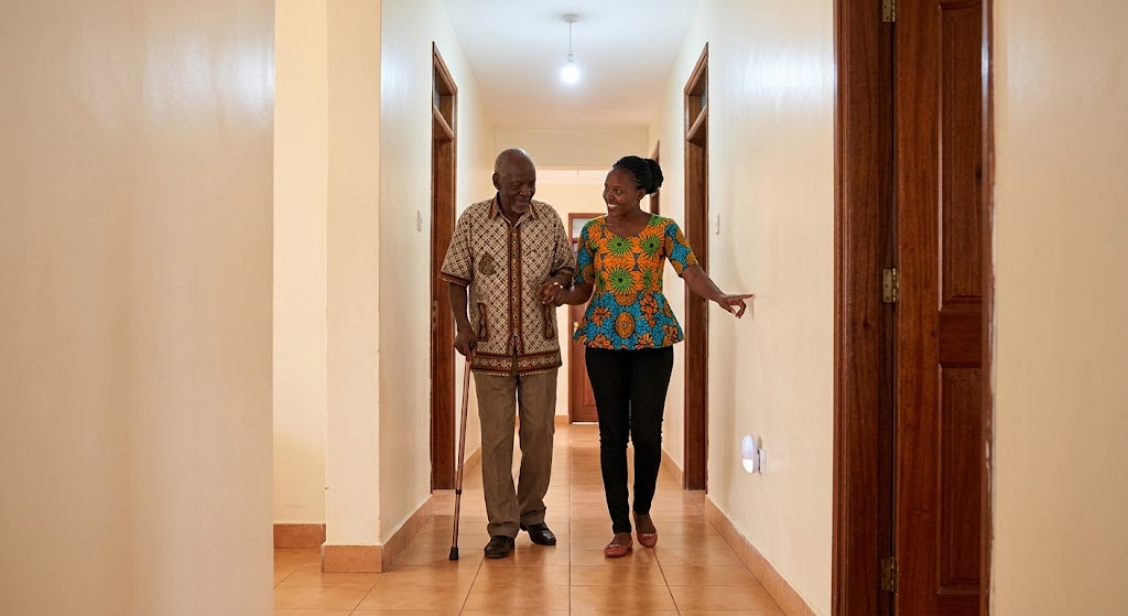 How to set up a safe home for an elderly relative prone to falls