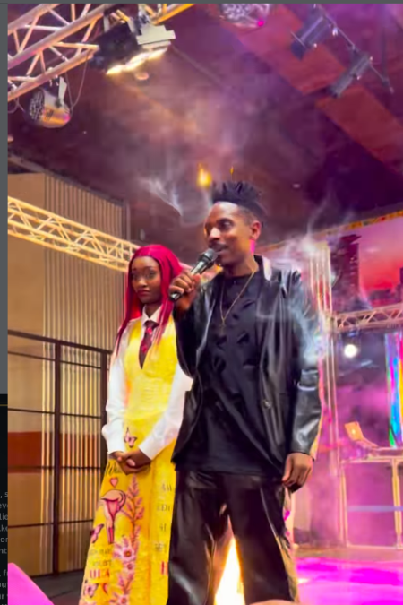 Eric Omondi with Natalie Githinji during the Endometriosis event on September 27,2026.