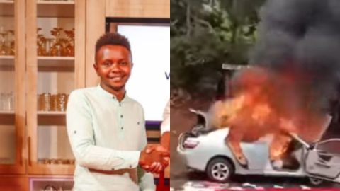 Embu journalist recounts frantic moments before his car was reduced to ashes in UDA chaos