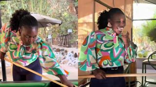 Tr Cillah flaunts pool game skills as she gives fans glimpse of how she spends weekends