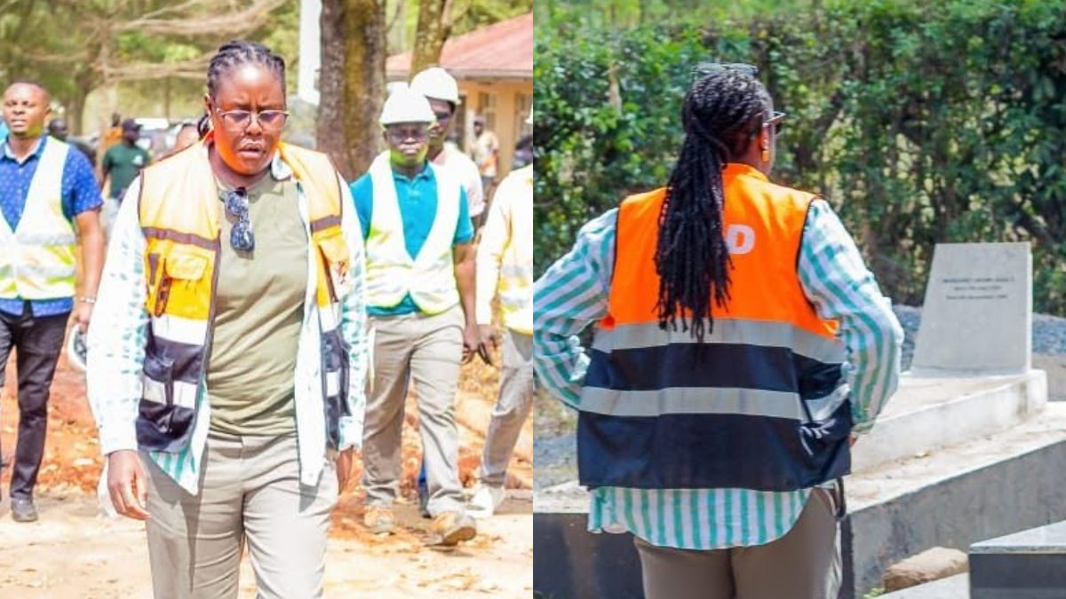 Winnie Odinga makes first visit to Raila’s grave as construction of his mausoleum continues