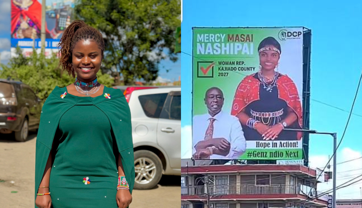 Mercy Masai erects huge billboard of her and Gachagua in Kitengela days after joining DCP