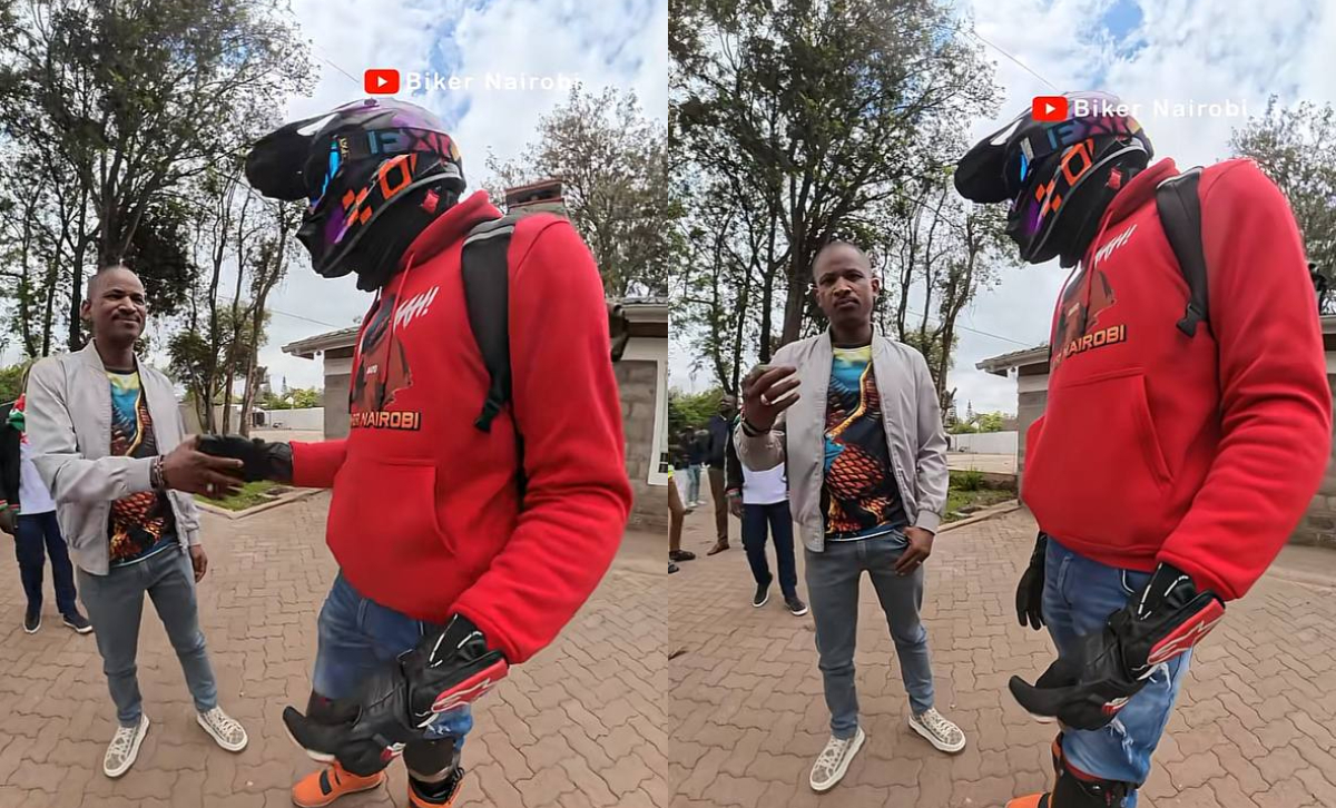 Biker Brayo reacts after Babu Owino reveals he watches his videos