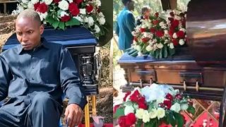 TikToker Derrick Omollo’s dad makes emotional appeal to Kenyans as son is buried in Kisii