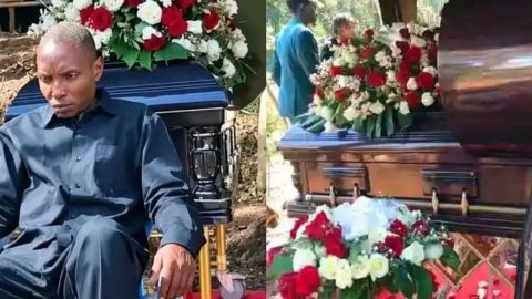 TikToker Derrick Omollo’s dad makes emotional appeal to Kenyans as son is buried in Kisii