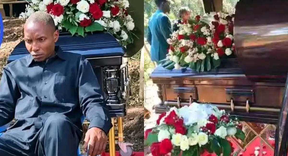TikToker Derrick Omollo’s dad makes emotional appeal to Kenyans as son is buried in Kisii