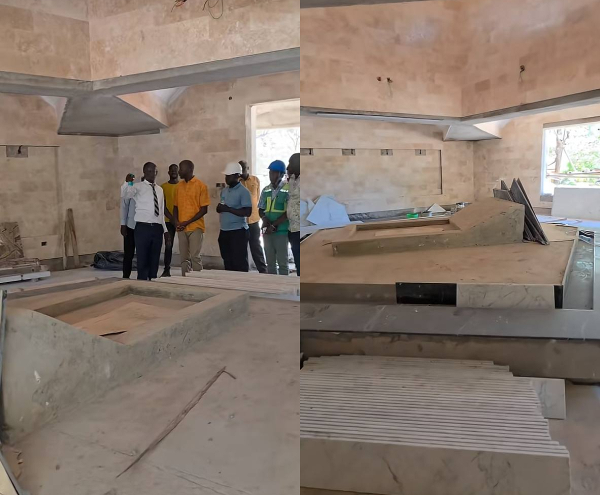 Raila Jr gives fresh glimpse of Raila’s mausoleum as workers strive to complete it ahead of anniversary