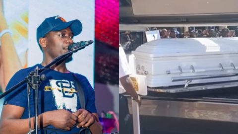 Waithaka Wa Jane delivers moving performance, speech as hundreds gather for Wakalucy’s burial