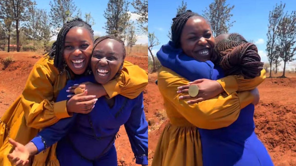 Teacher Cillah travels to Meru to visit viral educator Gakii Renee after school videos trend