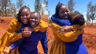 Teacher Cillah travels to Meru to visit viral educator Gakii Renee after school videos trend