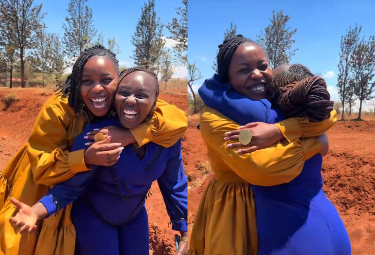 Teacher Cillah travels to Meru to visit viral educator Gakii Renee after school videos trend
